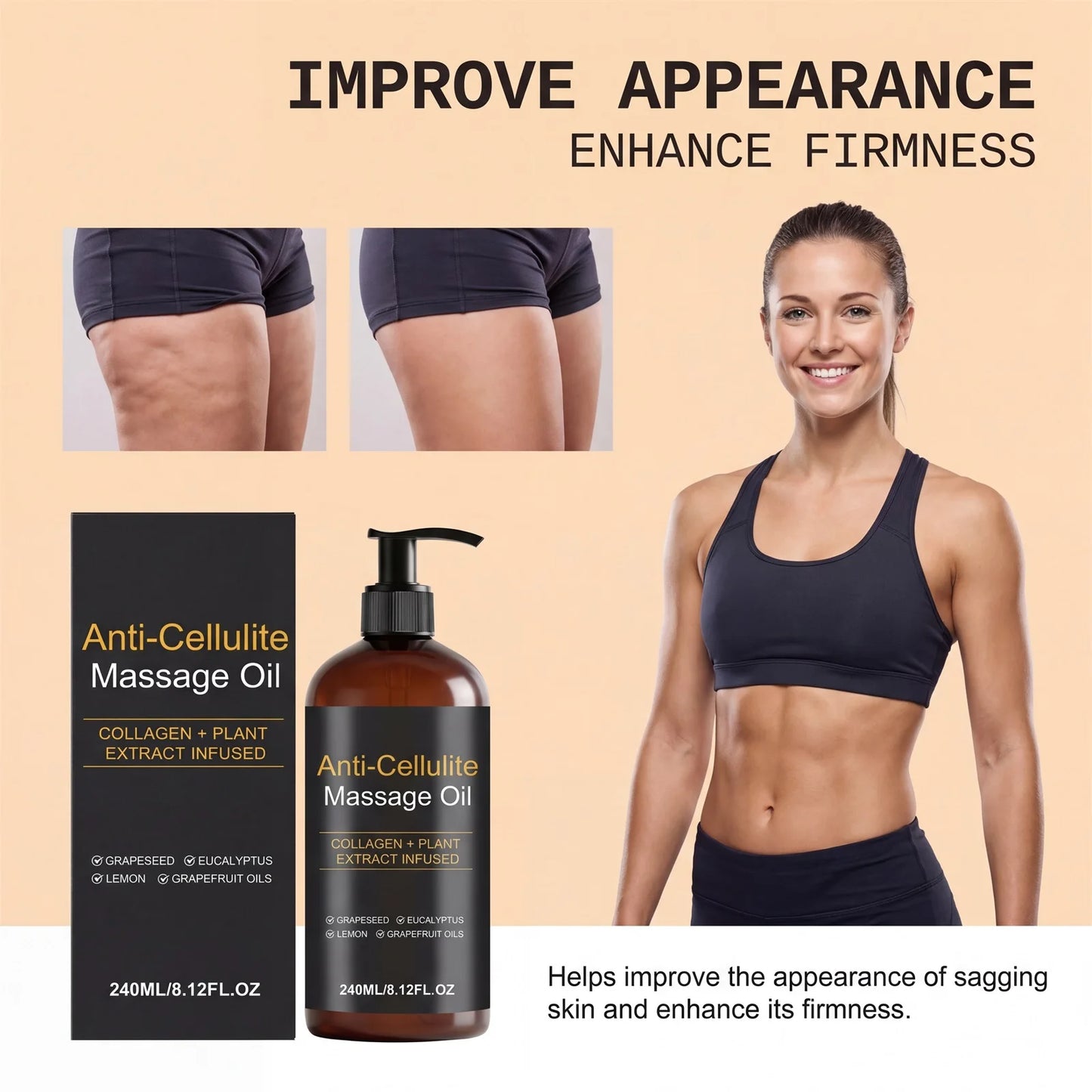 HoneyGlow® Anti-Cellulite Massage Oil