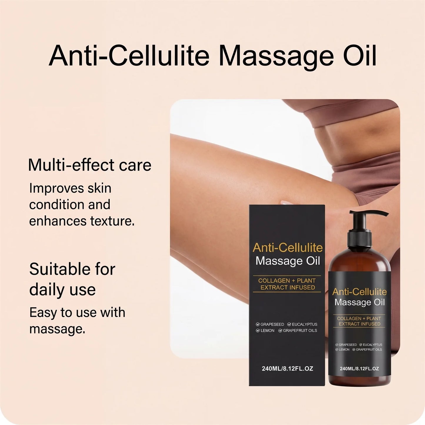 HoneyGlow® Anti-Cellulite Massage Oil